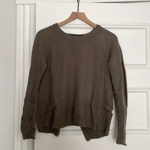Madewell split back sweater